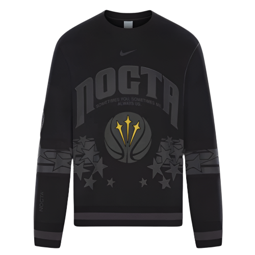 NIKE NOCTA CHAMPIONS LEAGUE SYSMAU CREWNECK TOP (BLACK)