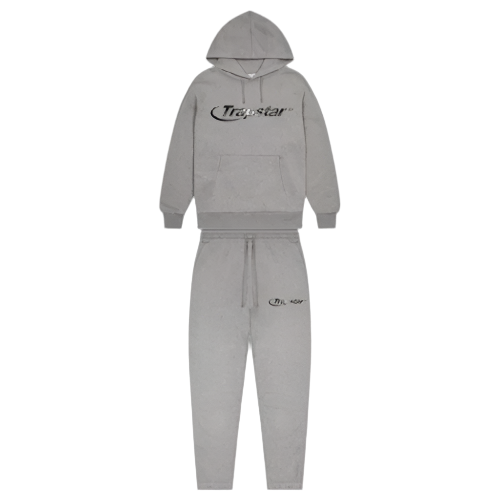 TRAPSTAR HYPERDRIVE MONOCHROME TRACKSUIT (GREY)