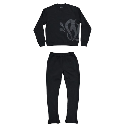 SYNAWORLD SYNA OG CREWNECK TRACKSUIT (TRIPLE BLACK)