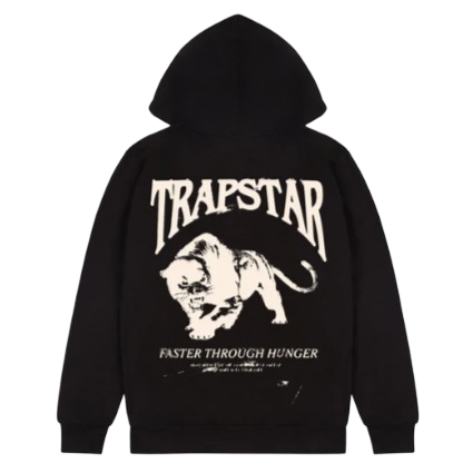 TRAPSTAR PANTHERA 2.0 GRAPHIC HOODIE (BLACK)