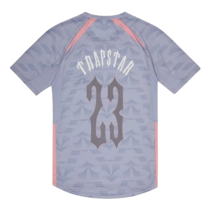 TRAPSTAR AW23 IRONGATE TS FOOTBALL JERSEY (GREY/PINK)