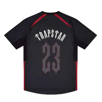 TRAPSTAR AW23 IRONGATE TS FOOTBALL JERSEY (BLACK INFRARED)