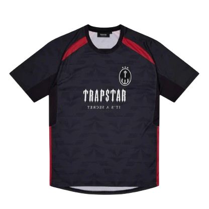 TRAPSTAR AW23 IRONGATE TS FOOTBALL JERSEY (BLACK INFRARED)