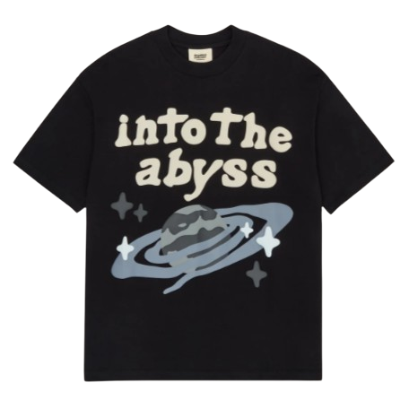 BROKEN PLANET MARKET 'INTO THE ABYSS' TEE (MIDNIGHT BLACK)