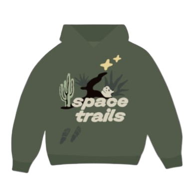 BROKEN PLANET MARKET 'SPACE TRAILS' HOODIE (AGAVE)