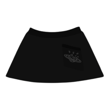 BROKEN PLANET MARKET 'BASICS' SKIRT (SOOT BLACK)