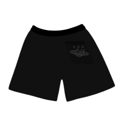 BROKEN PLANET MARKET 'BASICS' SHORTS (SOOT BLACK)