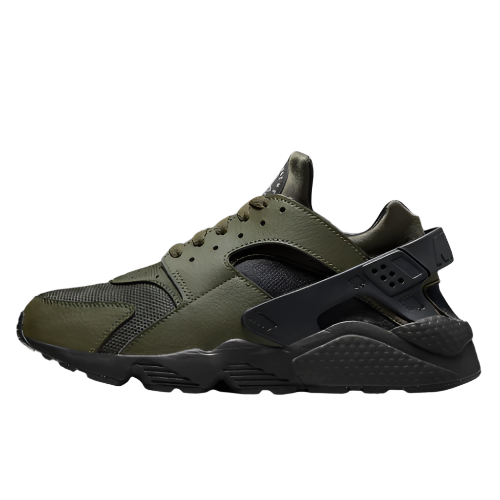 NIKE AIR HUARACHE TRAINERS (OLIVE GREEN)