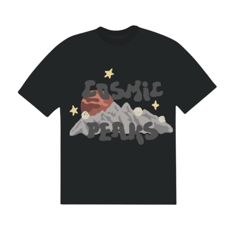 BROKEN PLANET MARKET 'COSMIC PEAKS' TEE (SOOT BLACK)