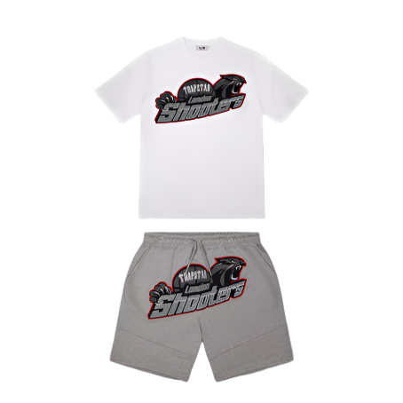 TRAPSTAR LONDON SHOOTERS 2.0 SHORTS SET (WHITE/GREY)