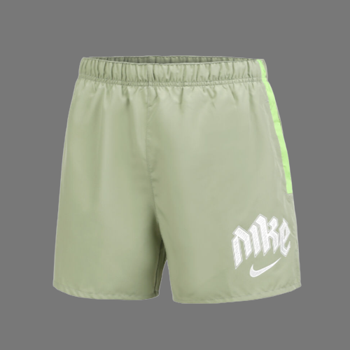 NIKE DRI-FIT MILER RUN DIVISION SHORTS (LIME GREEN)