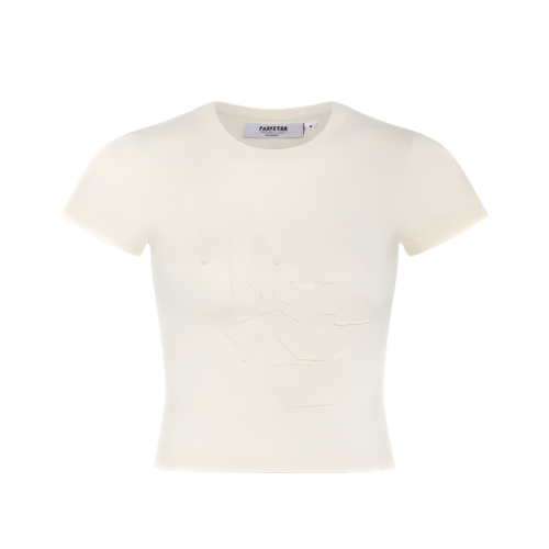 TRAPSTAR TS STAR WOMEN'S TRACK CHIC TEE (CREAM)