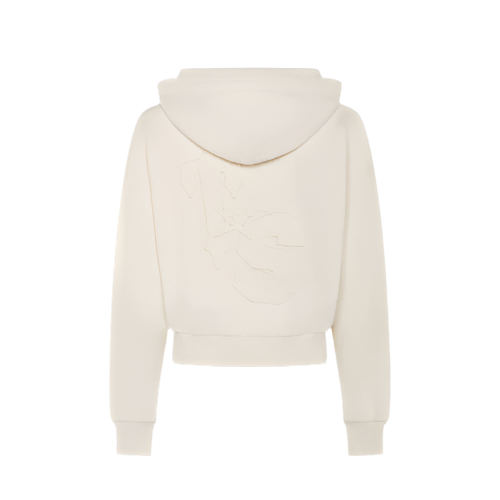 TRAPSTAR TS STAR WOMEN'S TRACK ZIP UP HOODIE (CREAM)