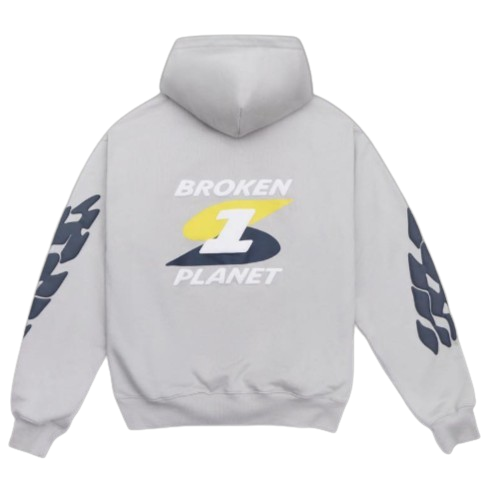 BROKEN PLANET MARKET 'BEYOND THE LIMITS' HOODIE (ASH GREY)