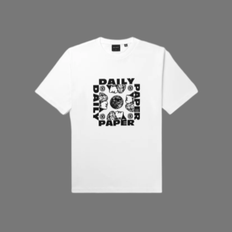 DAILY PAPER (TM) PARVIZ SQUARE TEE (WHITE)