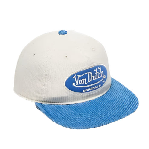 VON DUTCH (TM) UTICA UNSTRUCTURED BASEBALL CAP (WHITE/BLUE)