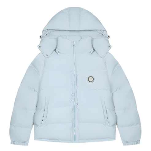 TRAPSTAR IRONGATE DETACHABLE HOODED PUFFER (ICE BLUE)