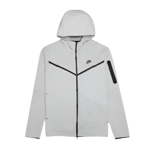 NIKE TECH FLEECE HOODED TOP (GREY/BLACK)