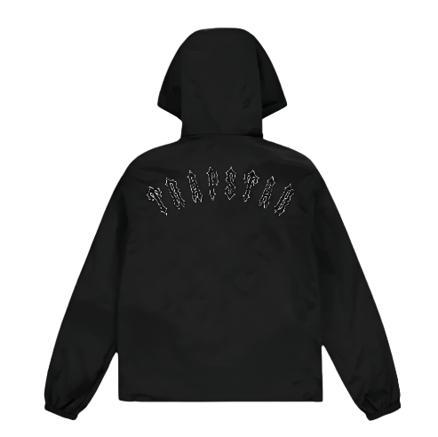 TRAPSTAR IRONGATE T BADGE WINDBREAKER (BLACK/WHITE)