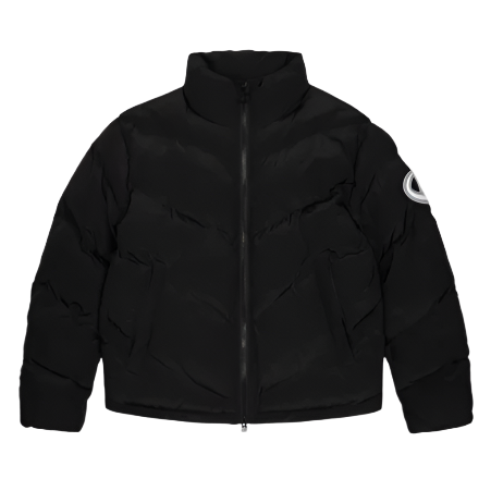 TRAPSTAR HYPERDRIVE V-PANEL PUFFER (BLACK/WHITE)