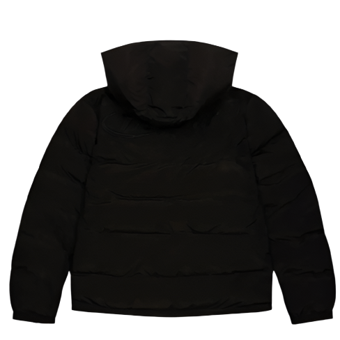 TRAPSTAR HYPERDRIVE DETACHABLE HOODED PUFFER TRIPLE BLACK