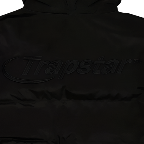 TRAPSTAR HYPERDRIVE DETACHABLE HOODED PUFFER TRIPLE BLACK
