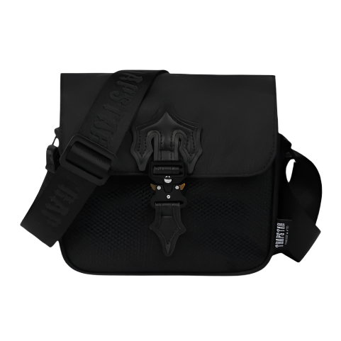 TRAPSTAR IRONGATE T MESSENGER BAG 1.0 TRIPLE BLACK