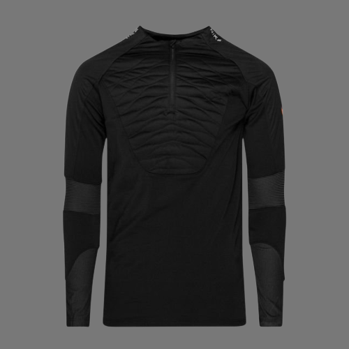 NIKE THERMA-FIT PADDED WINTER WARRIOR II 1/4 ZIP (BLACK/ORANGE)