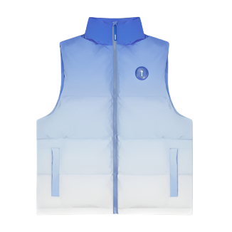 TRAPSTAR IRONGATE ICE BLUE GRADIENT GILET JACKET