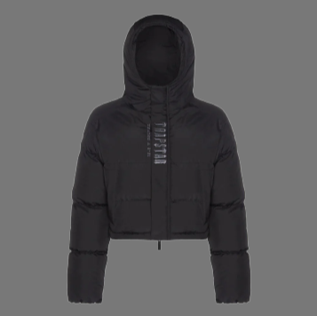 TRAPSTAR AW22/23 WOMEN'S DECODED 2.0 HOODED PUFFER JACKET (BLACK)